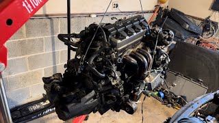 K20 Swap Es1 Civic Removing D17 engine [upl. by Means]