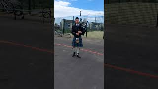 quotA Scottish Soldierquot Rowdy Roddy Piper Theme in Prestwick Scotland [upl. by Nytsirhc604]