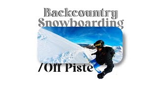 backcountry snowboarding in austrian mountains off piste kaprun [upl. by Yssej]