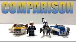 LEGO Star Wars YWing Microfighter Comparison [upl. by Netsruk]