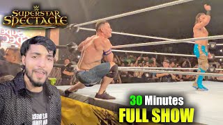 VLOG WWE Superstar Spectacle 2023 RINGSIDE  John Cena amp Seth Rollins in Hyderabad Match Highlights [upl. by Eelsel]