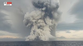 Tonga volcanic eruption in 2022 affecting Australias weather [upl. by Lissa]