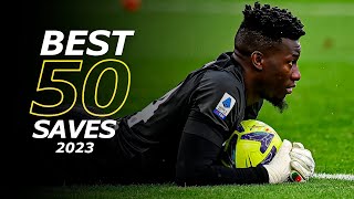 Best 50 Goalkeeper Saves 2023  HD 2 [upl. by Linehan247]