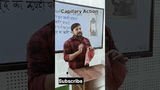 capillary Action केशिकत्व science physics physicswallah trending ytshorts youtubeshorts viral [upl. by Yborian]