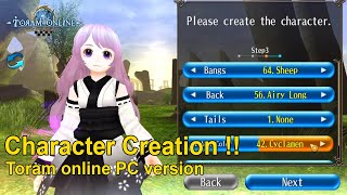 Toram Online PC Version  Character Creation   AndroidPC [upl. by Nyl432]