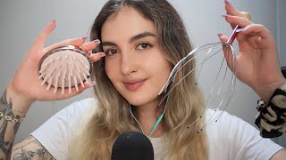 asmr en Español  Masaje CRANEAL para DORMIR en MINUTOS  Ale ASMR D [upl. by Novia]