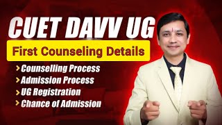 cuet davv ug 2024 First Round Counseling  Documents Required for counseling  Admission Process [upl. by Ela963]