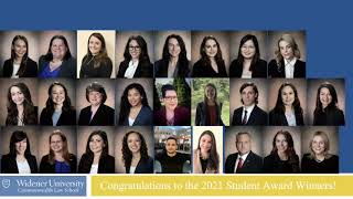 2021 Student Awards  Widener Law Commonwealth in Harrisburg Pennsylvania [upl. by Sueahccaz]