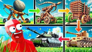 LA EVOLUCION DE UN TANQUE  TOTALLY ACCURATE BATTLE SIMULATOR [upl. by Olnee]