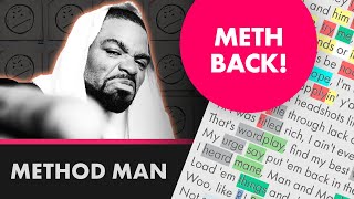 Method Man on Meth Back  Lyrics Rhymes Highlighted 469 [upl. by Hannavas]