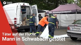 Mann in Schwabach getötet Täter auf der Flucht [upl. by Jacobson383]