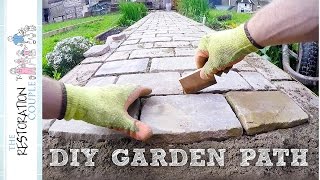 Building a Garden Path with Natural Stone Setts [upl. by Consalve]