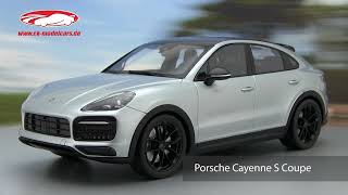 ckmodelcarsvideo Porsche Cayenne S Coupe 2019 dolomit silber Norev [upl. by Blackburn]