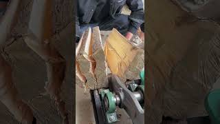 Wood splitting process Goodtools and machinery make work easy [upl. by Einniw238]