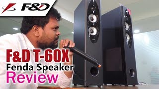 FampD T60X Tower Speaker Review with Pros amp Cons  Audio Bass amp Karaoke Test [upl. by Morgen167]