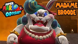 Super Mario Odyssey Madame Broode Boss Moon Kingdom Battle [upl. by Anire]