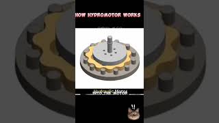 How Hydromotor Works ⚙️👀cad machine engineering gear auto engine shorts fyp [upl. by Aralc]