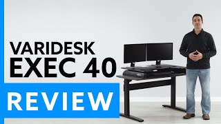 VARIDESK Exec 40 Sit Stand Converter Series Review  Pricing [upl. by Graehme]