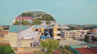 Hollabrunn Bau Schulcampus Timelapse [upl. by Arimas]