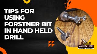 How to use Forstner bit in Handheld Drill  Tips for using forstner bit in hand held drill machine [upl. by Enilarac]