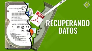 RECUPERACIÓN DE DATOS EN DISCO SEAGATE CON DISCO RAYADO ST2000LM007 [upl. by Ertnom]