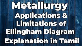 Metal16Applications amp Limitations of Ellingham DiagramMetallurgyExplanation in Tamil [upl. by Ytsirhc]