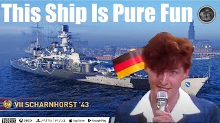 Scharnhorst 43  This Ship Is Pure Secondary Fun [upl. by Ferrick251]