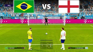 Brazil vs England  Neymar vs Bellingham  Penalty Shootout [upl. by Colville]