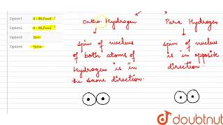 The difference between heat of adsorption of ortho and para hydrogen is [upl. by Kreis88]