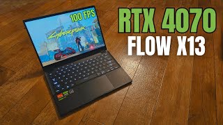 Asus ROG Flow X13 2023 GAMING BENCHMARKS RTX 4070  Ryzen 9 7940HS [upl. by Magdalena941]