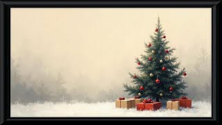 Vintage Christmas Tree TV Art Screensaver Framed [upl. by Jerrylee]