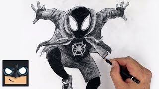 How To Draw Miles Morales  YouTube Studio Sketch Tutorial [upl. by Nahtahoj]