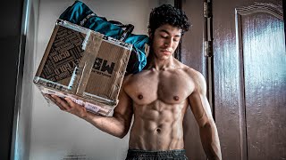 Push Day PRs  Massive Package Unboxing  Home Workout Motivation [upl. by Haman503]