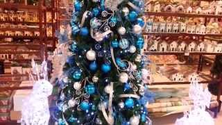 Varias ideas para decorar el arbol de navidad de azul 2024 2025 [upl. by Aileno]