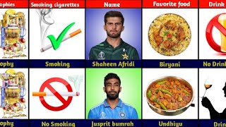 Comparison Shaheen Afridi Vs Jusprit bumrah Real life Comparison  knock cricket compare [upl. by Phemia793]