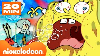 Bob l’éponge  Toutes les fois où Bob léponge ABSORBE et sagrandit  🤯  Nickelodeon France [upl. by Ornie]