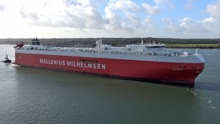 Ship WILHELMSEN TØNSBERG in Southampton  17102016  4K [upl. by Furgeson]