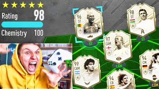 198 RATED NEW ICON MOMENTS FUT DRAFT  FIFA 20 [upl. by Gonagle]