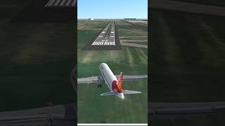 Air India A320 Crosswind Landing aviation avgeek flightsimulator landing plane a320automobile [upl. by Nodearb]