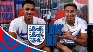 Jesse Lingard and Trent Answer Fan Questions  Lions Den  England vs Spain [upl. by Janot]