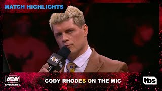 Cody Rhodes Gives Sammy Guevara A Challenge [upl. by Schreibman427]