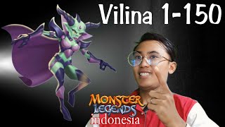 Vilina Level 1150 Monster Legends INDONESIA [upl. by Aniuqahs]