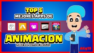 📲 TOP 5 mejores aplicaciones para hacer animaciones  🎞️ Animar en celular  🟢 AGy15 [upl. by Hertha977]