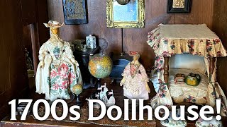 Discovering a 1700s Cabinet Dollhouse with Carol Cameron in London [upl. by Norton]