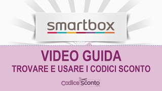 Video Guida per usare i codici sconto Smartbox [upl. by Naneik]