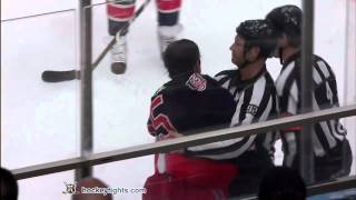 Dion Phaneuf vs Kris Newbury Jan 19 2011 [upl. by Lionel]