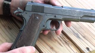 Colt Model of 1911 WW1 era service pistol 45 ACP [upl. by Heilner]