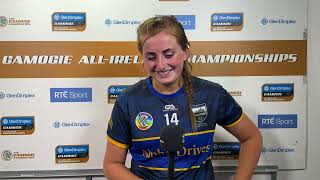 Sinead Meagher Proud To Be From Tipperary After Premier Junior All Ireland Win [upl. by Atiuqaj]