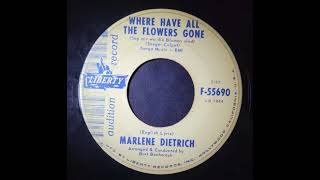 Unrestored Marlene Dietrich Burt Bacharach – Where Have All the Flowers Gone [upl. by Fransen]