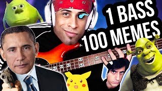 1 BASS 100 MUSIC MEMES [upl. by Cardon]